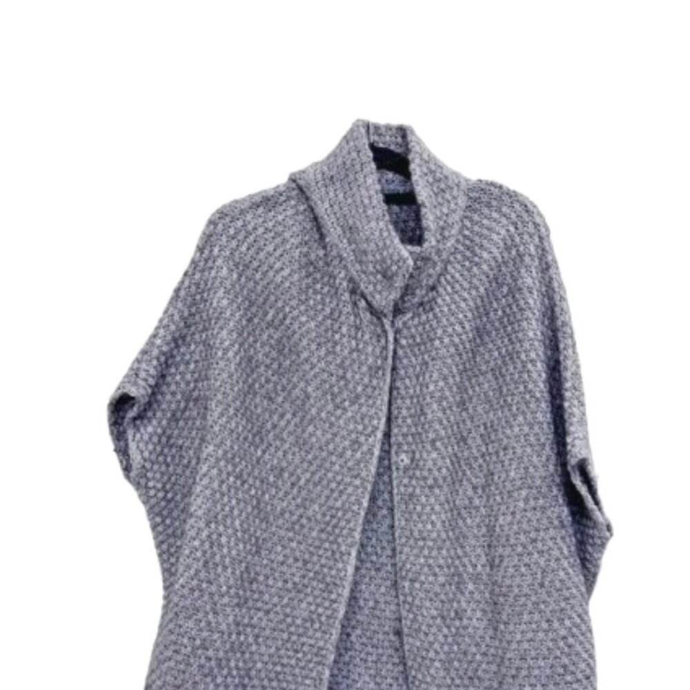 Elsamanda Grey Sweater from Italy Thick Chunky Knit Alpaca Wool blend - Picture 2 of 4